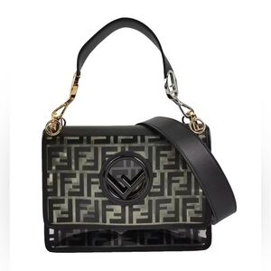 Fendi Kan I F Clear FF Glass Shoulder Bag – NFL Game Day Glam – Authenticated